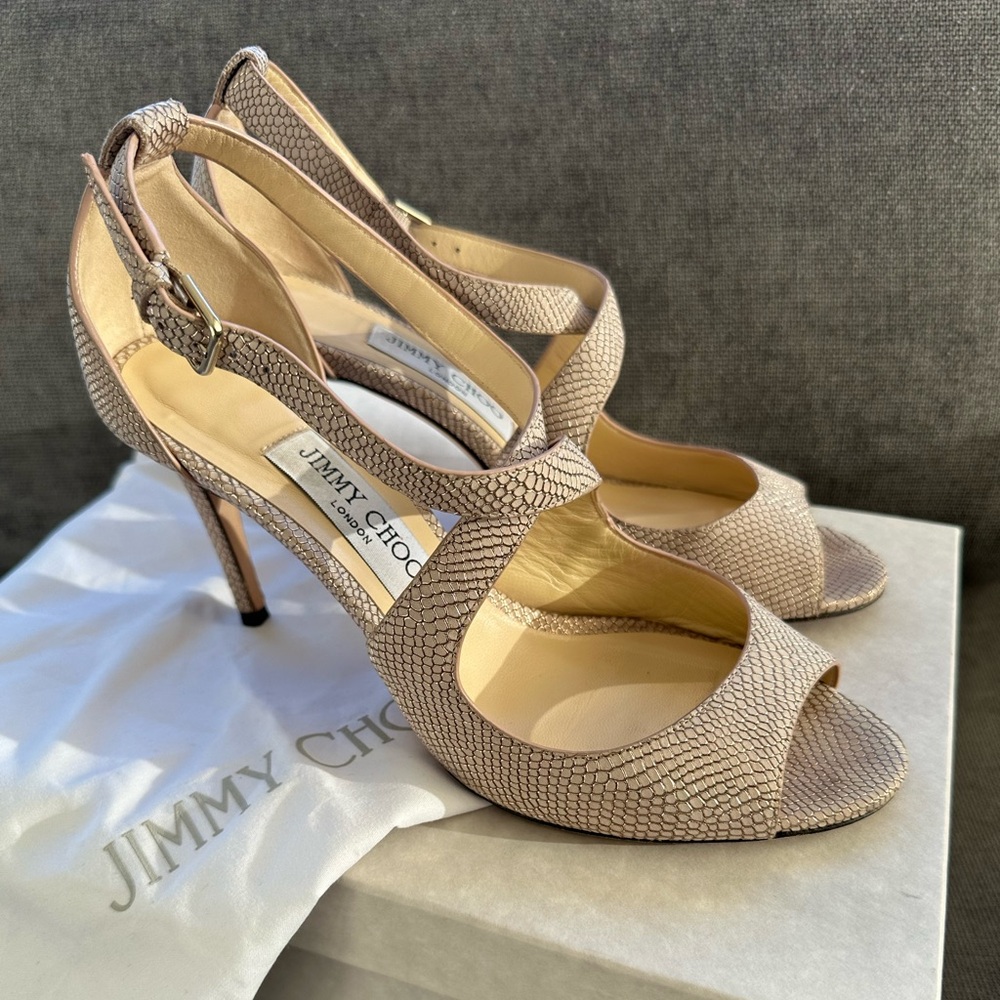 Jimmy Choo nude sandals - Picture 3 of 5